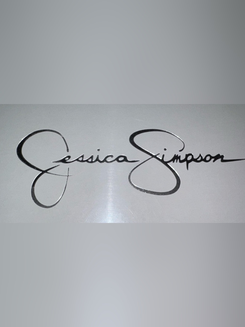 Jessica Simpson Navy Patent Open-Toe Pumps - Picture 5 of 12